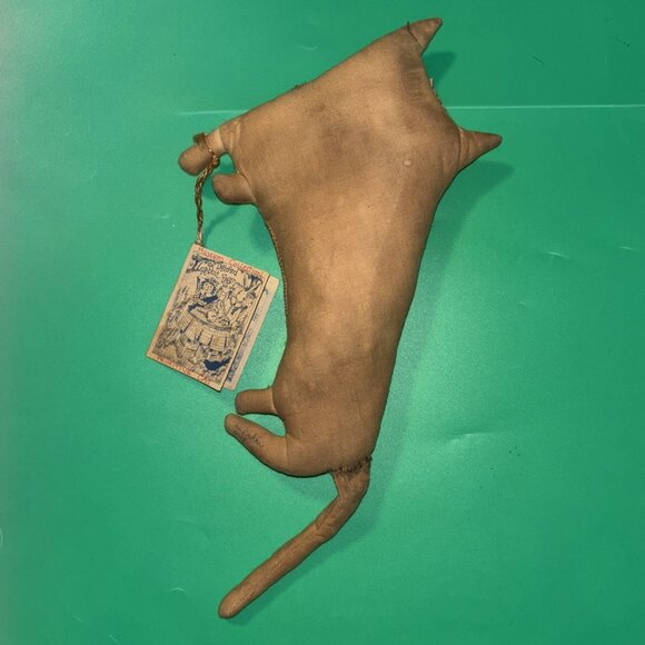 Folk Art Primitive Cat Cloth Doll 16”  Tattered Rabbit Primitive Handmade - Picture 8 of 10